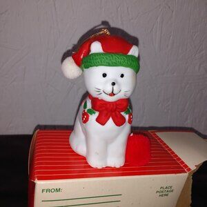 Vintage "Jolly Jingles" collectible bell ornament Cat